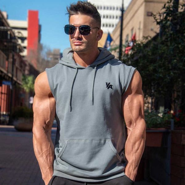 muscle fitness brothers summer men's sports leisure running exercise thin sleeveless wool edge trend hooded vest, White;black
muscle fitness brothers summer men's sports leisure running exercise thin sleeveless wool edge trend hooded vest, White;black