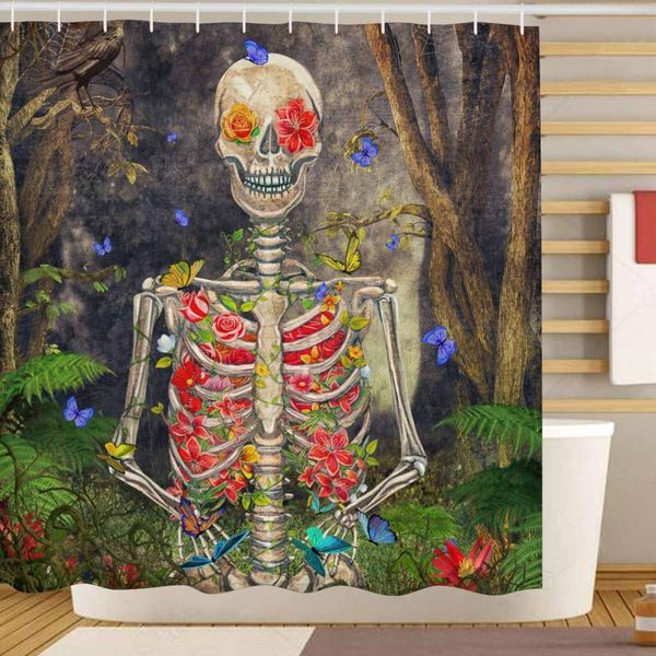 floral sugar skull skeleton shower curtain bathroom sets, novelty bath decoration polyester curtain 72 x 72 inches
floral sugar skull skeleton shower curtain bathroom sets, novelty bath decoration polyester curtain 72 x 72 inches
