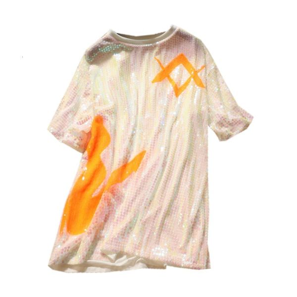 tee chic funny cartoon women bling sequin lover sister students girls long t-shirt hip dress, White
tee chic funny cartoon women bling sequin lover sister students girls long t-shirt hip dress, White