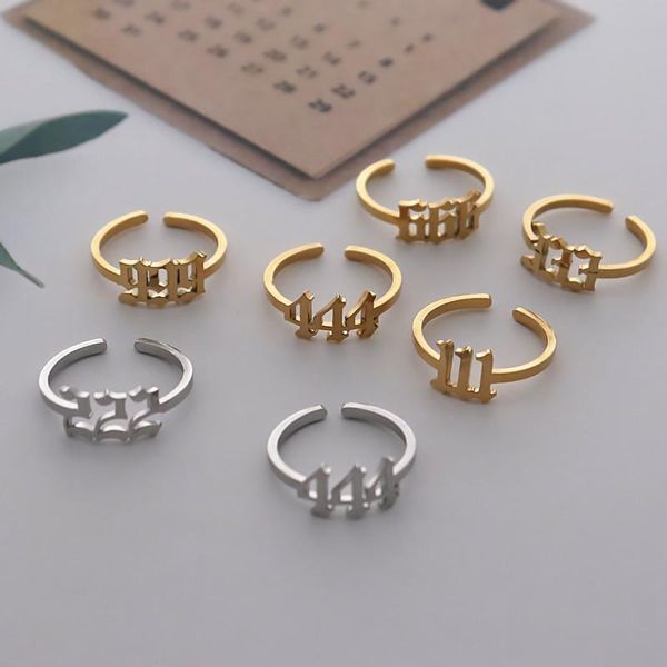 cluster rings 10pcs adjustable angel number ring 444 555 111 333 666 777 888 999 222 stainless steel friends gift boho jewelry anel, Golden;silver
cluster rings 10pcs adjustable angel number ring 444 555 111 333 666 777 888 999 222 stainless steel friends gift boho jewelry anel, Golden;silver
