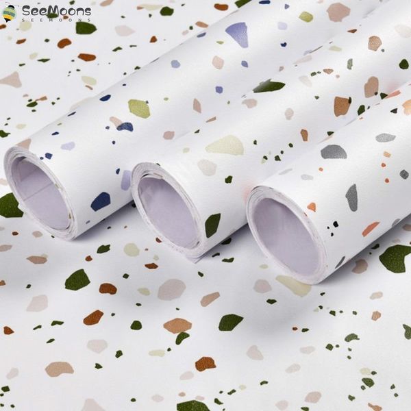 wallpapers terrazzo pvc waterproof self adhesive wallpaper for living room kids bedroom decor kitchen cabinet contact paper
wallpapers terrazzo pvc waterproof self adhesive wallpaper for living room kids bedroom decor kitchen cabinet contact paper