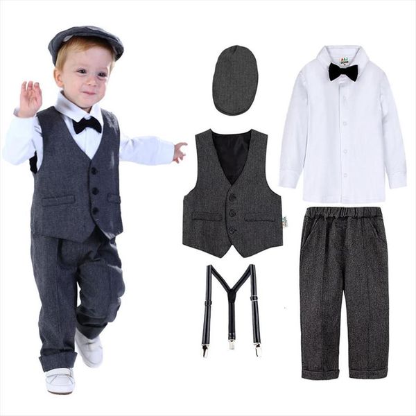 baby formal outfit newborn gentleman clothing set infant baptism suit toddler wedding birthday party long sleeve overall 4pcs, White
baby formal outfit newborn gentleman clothing set infant baptism suit toddler wedding birthday party long sleeve overall 4pcs, White