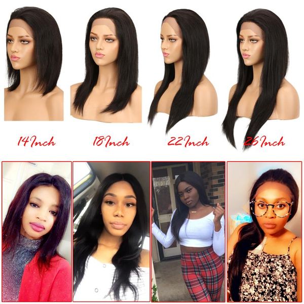 sleek lace front human hair wigs short 100% remy brazilian silky straight 4x4 closure wig 26 inch long bob, Black;brown
sleek lace front human hair wigs short 100% remy brazilian silky straight 4x4 closure wig 26 inch long bob, Black;brown