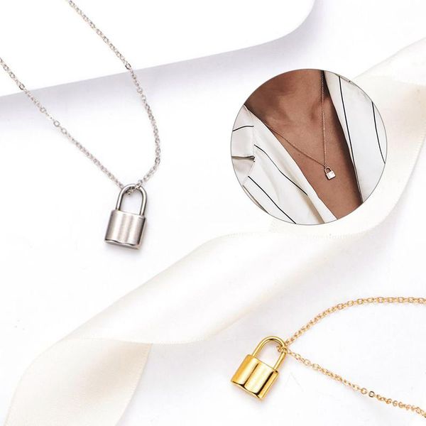 pendant necklaces punk lock necklace gothic metal link chain long for women fashion padlock choker jewelry, Silver
pendant necklaces punk lock necklace gothic metal link chain long for women fashion padlock choker jewelry, Silver