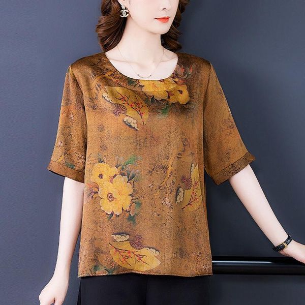 women's blouses & shirts silk shirt 2021 summer fashion loose mulberry short sleeve blouse top, White
women's blouses & shirts silk shirt 2021 summer fashion loose mulberry short sleeve blouse top, White