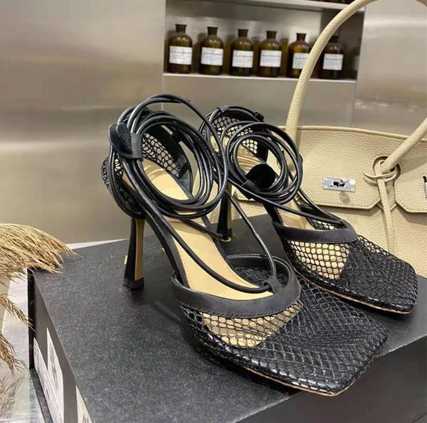 fishnet women sandals shoes high heels lace up sandalias de las mujeres square toe sandale a talon hollow summer stiletto pumps, Black
fishnet women sandals shoes high heels lace up sandalias de las mujeres square toe sandale a talon hollow summer stiletto pumps, Black