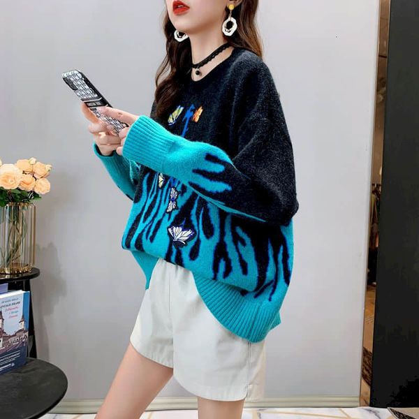 men's sweaters female plus size shiny sweater, sweater knitted or crocheted loosely fairy based korean style for women 4e2j, White;black
men's sweaters female plus size shiny sweater, sweater knitted or crocheted loosely fairy based korean style for women 4e2j, White;black
