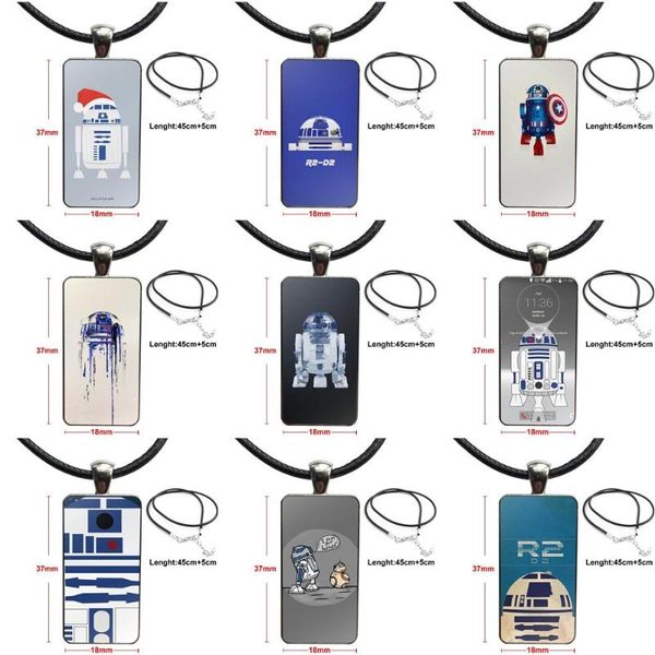 pendant necklaces for child movie star r2d2 robot stainless steel color glass cabochon with rectangle shaped choker necklace, Silver
pendant necklaces for child movie star r2d2 robot stainless steel color glass cabochon with rectangle shaped choker necklace, Silver