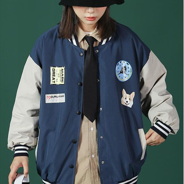 women's jackets ins streetwear baseball jacket for women 2021 autumn loose bomber oversize embroidery harajuku uniform, Black;brown
women's jackets ins streetwear baseball jacket for women 2021 autumn loose bomber oversize embroidery harajuku uniform, Black;brown
