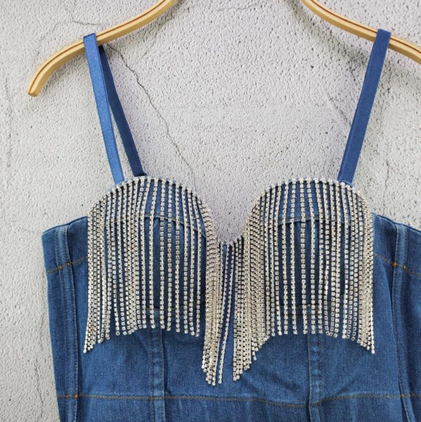 women tank fashion ladies camis runway jeans crop blue celebrity party club vest, White
women tank fashion ladies camis runway jeans crop blue celebrity party club vest, White