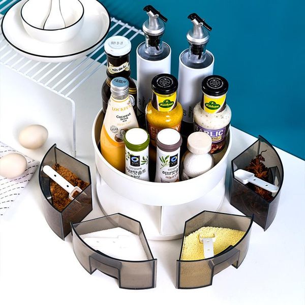 storage bottles & jars four grid seasoning box double layer kitchen spice organizer rack 360 degree rotating shelf slide round cabinet
storage bottles & jars four grid seasoning box double layer kitchen spice organizer rack 360 degree rotating shelf slide round cabinet