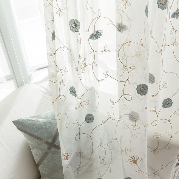 curtain & drapes blue floral sheer curtains for living room bedroom embroidered window tulle decoration pastoral blinds draps customize
curtain & drapes blue floral sheer curtains for living room bedroom embroidered window tulle decoration pastoral blinds draps customize