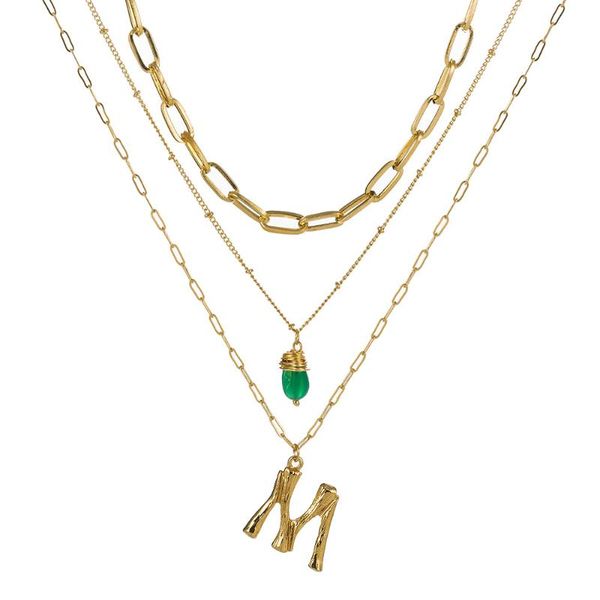 pendant necklaces tiny green stone gold color initial necklace letter statemant word for women girls gift, Silver
pendant necklaces tiny green stone gold color initial necklace letter statemant word for women girls gift, Silver