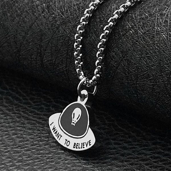 alien necklace men ufo pendant friendship man stainless steel chain punk fashion jewelry on the neck accessory necklaces, Silver
alien necklace men ufo pendant friendship man stainless steel chain punk fashion jewelry on the neck accessory necklaces, Silver