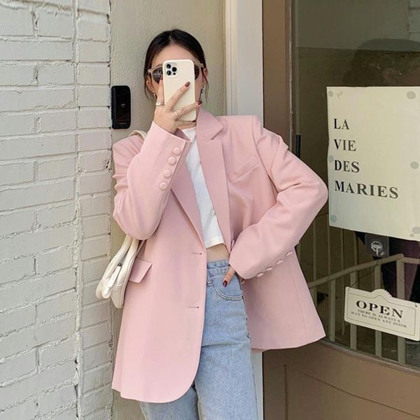 women's suits & blazers casual suit coat small girl spring and autumn 2021 medium long design sense of niche fried street top, White;black
women's suits & blazers casual suit coat small girl spring and autumn 2021 medium long design sense of niche fried street top, White;black
