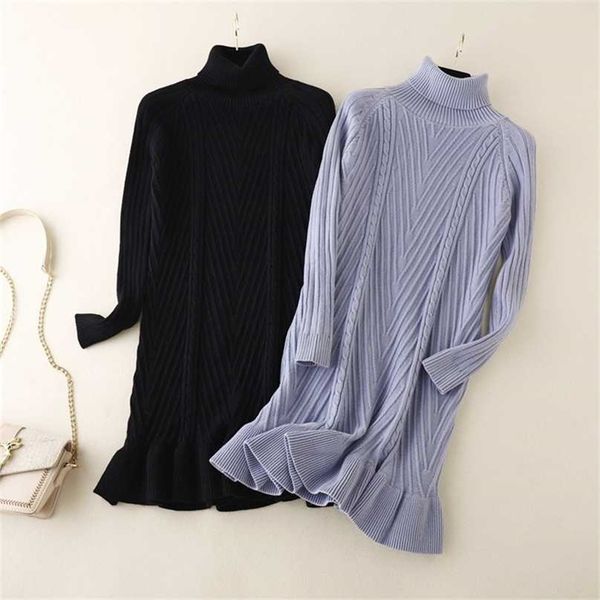 hlbcbg autumn winter thick turtleneck fishtail sweater dres basic warm midi female 211119, Black;gray
hlbcbg autumn winter thick turtleneck fishtail sweater dres basic warm midi female 211119, Black;gray
