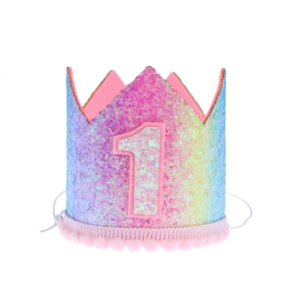 party hats 1pc rainbow gradient glitter particles crown baby birthday decoration hat (rainbow number 1)
party hats 1pc rainbow gradient glitter particles crown baby birthday decoration hat (rainbow number 1)