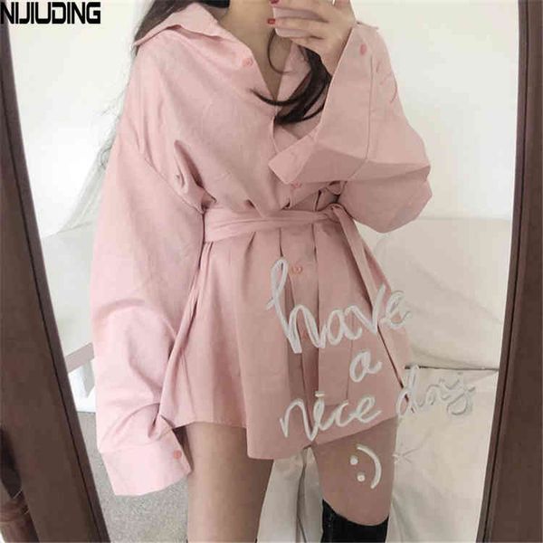 retro single-breasted loose women mini dresses spring long sleeve turn down collar cotton pink short shirts dress with belt 210514, Black;gray
retro single-breasted loose women mini dresses spring long sleeve turn down collar cotton pink short shirts dress with belt 210514, Black;gray