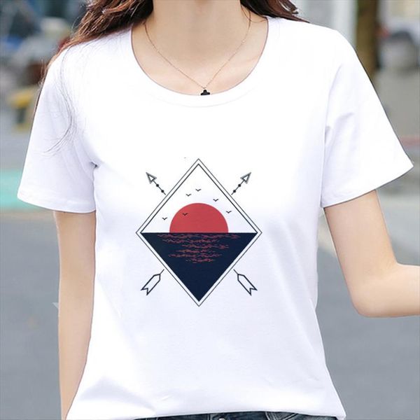 cartoon sunrise print letter universe women faith harajuku o neck short sleeve white female clothing
cartoon sunrise print letter universe women faith harajuku o neck short sleeve white female clothing