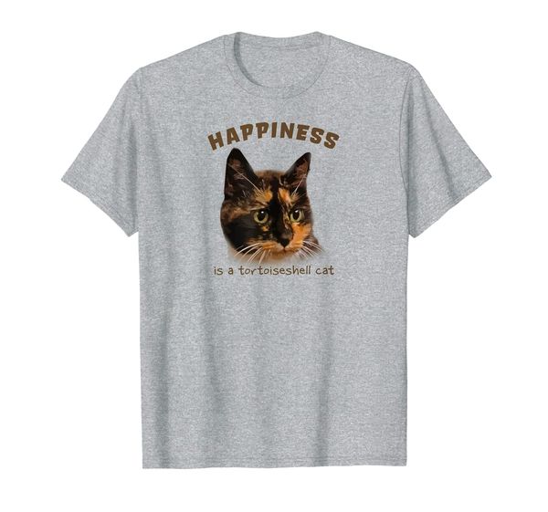 cute, calico cat t-shirt - happiness is a tortoiseshell cat, White;black
cute, calico cat t-shirt - happiness is a tortoiseshell cat, White;black