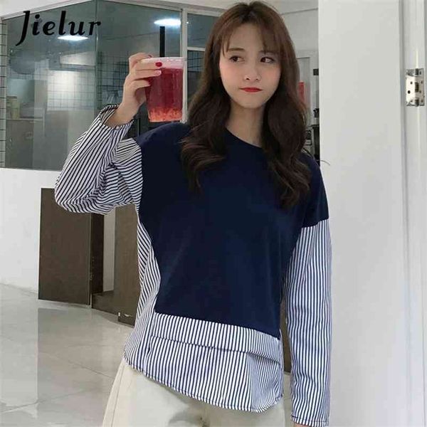 t shirt women patchwork womans tshirt long sleeve striped harajuku tee shirts o-neck camisetas verano mujer 210426, White
t shirt women patchwork womans tshirt long sleeve striped harajuku tee shirts o-neck camisetas verano mujer 210426, White