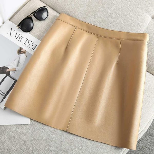 skirts spring autumn fashion elegant women genuine leather high waist real skeepskin mini ladies short female plus size, Black
skirts spring autumn fashion elegant women genuine leather high waist real skeepskin mini ladies short female plus size, Black