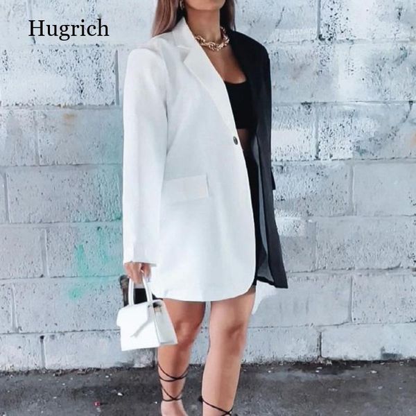women's suits & blazers 2021 spring fashion striped patchwork suit coat fake two pieces for women loose clothes, White;black
women's suits & blazers 2021 spring fashion striped patchwork suit coat fake two pieces for women loose clothes, White;black