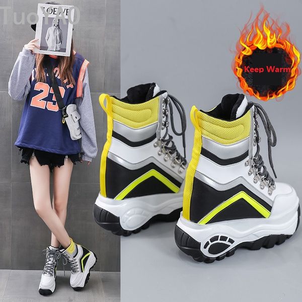 Winter Warm Boots Woman Plush Platform Ankle Shoes Trainers Fur Chunky Sneakers Woman High Top Height Increasing 11CM Snow Boots, Black
Winter Warm Boots Woman Plush Platform Ankle Shoes Trainers Fur Chunky Sneakers Woman High Top Height Increasing 11CM Snow Boots, Black
