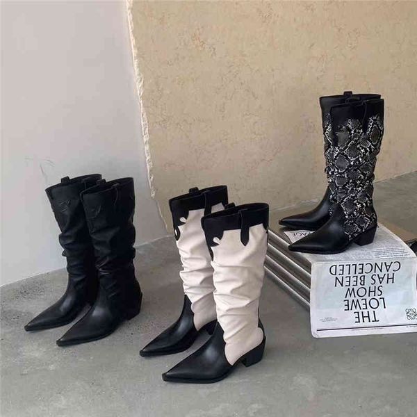 boots pointed toe snake print western cowboy women brand design patchwork long knee riding shoes 4qli, Black
boots pointed toe snake print western cowboy women brand design patchwork long knee riding shoes 4qli, Black