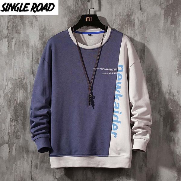 men's hoodies & sweatshirts single road crewneck sweatshirt men 2021 solid patchwork harajuku japanese streetwear casual oversized hood, Black
men's hoodies & sweatshirts single road crewneck sweatshirt men 2021 solid patchwork harajuku japanese streetwear casual oversized hood, Black