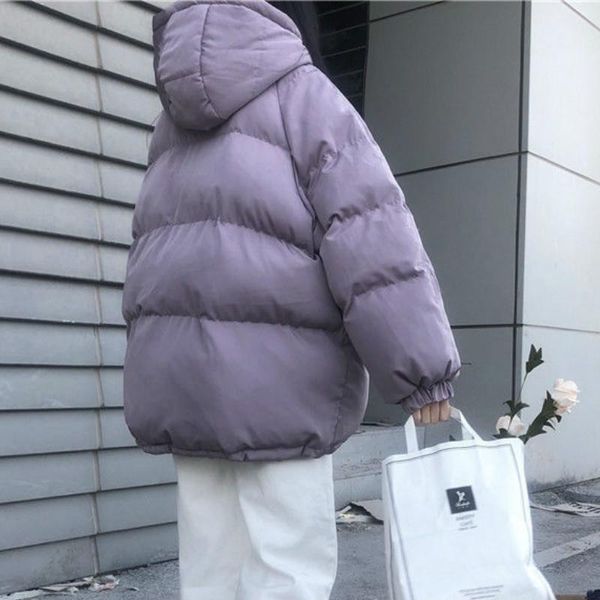 short style parkas women college thicker winter soft n trendy all-match basic womens parka pure hooded casual femme outwear women's dow, Black
short style parkas women college thicker winter soft n trendy all-match basic womens parka pure hooded casual femme outwear women's dow, Black