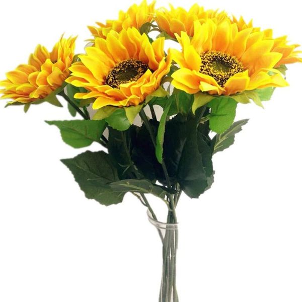 10pcs fake sunflower artificial flowers silk single for bridal bouquet home xmas party wedding table floral decoration decorative & wreaths
10pcs fake sunflower artificial flowers silk single for bridal bouquet home xmas party wedding table floral decoration decorative & wreaths