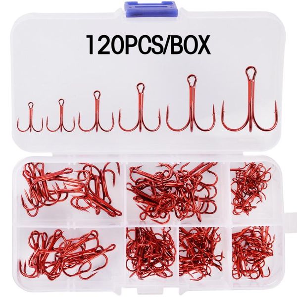 120/50pcs high carbon steel treble fishing hooks blank hard lure round bent triple artificial fishhooks set with box
120/50pcs high carbon steel treble fishing hooks blank hard lure round bent triple artificial fishhooks set with box