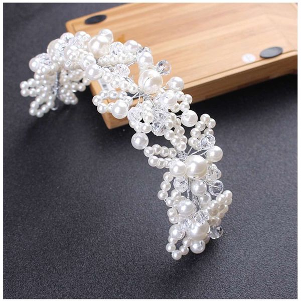 headdress handmade crystal bridal jewelry wedding accessories pearl ball head crown hair band, Silver
headdress handmade crystal bridal jewelry wedding accessories pearl ball head crown hair band, Silver