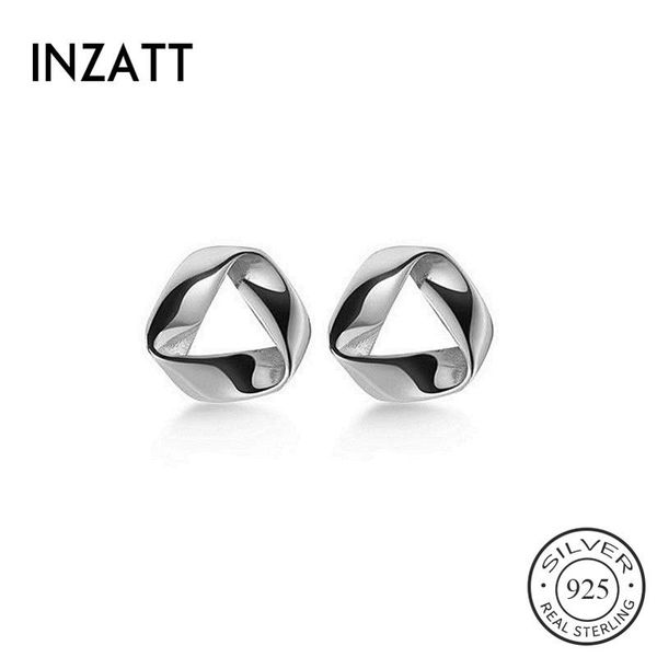 inzareal 925 sterling silver irregular hollow triangle stud earrings for fashion women party fine jewelry punk accessories, Golden;silver
inzareal 925 sterling silver irregular hollow triangle stud earrings for fashion women party fine jewelry punk accessories, Golden;silver