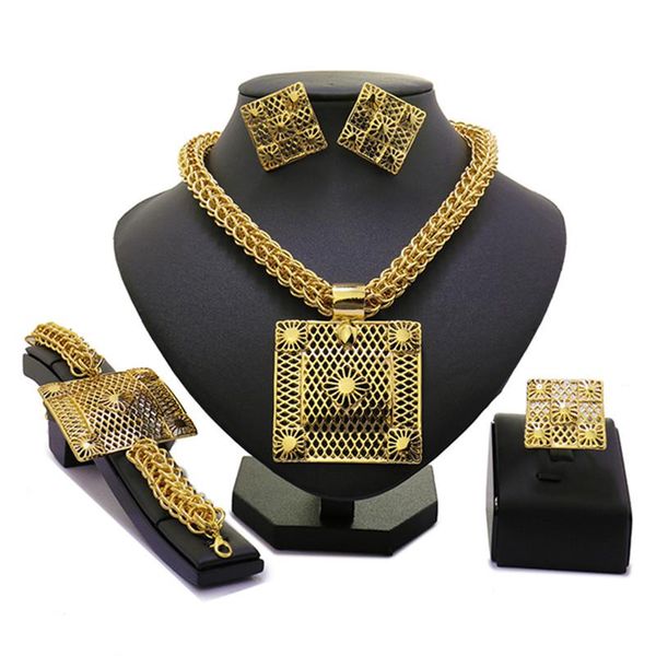 earrings & necklace right fashion african jewelry sets brand 2021 noble gold-color bridal set wholesale nigerian wedding, Silver
earrings & necklace right fashion african jewelry sets brand 2021 noble gold-color bridal set wholesale nigerian wedding, Silver