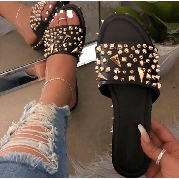 slippers women rivet sandals punk beach ladies ankle strap line style buckle transparent bling flats summer shoes, Black
slippers women rivet sandals punk beach ladies ankle strap line style buckle transparent bling flats summer shoes, Black