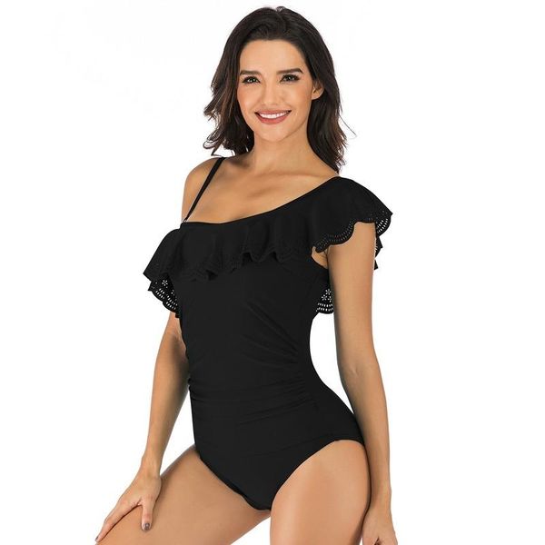 soild one piece swimsuit women halter solid color shoulder flounce tight backless swimwear one-piece suits
soild one piece swimsuit women halter solid color shoulder flounce tight backless swimwear one-piece suits