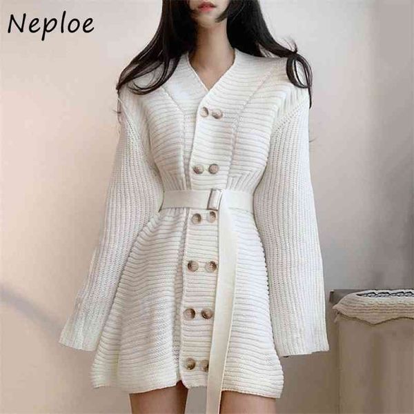 korean v neck double breast design slim fit knit cardigans dress women high waist hip sashes a line knee length vestidos 210422, Black;gray
korean v neck double breast design slim fit knit cardigans dress women high waist hip sashes a line knee length vestidos 210422, Black;gray