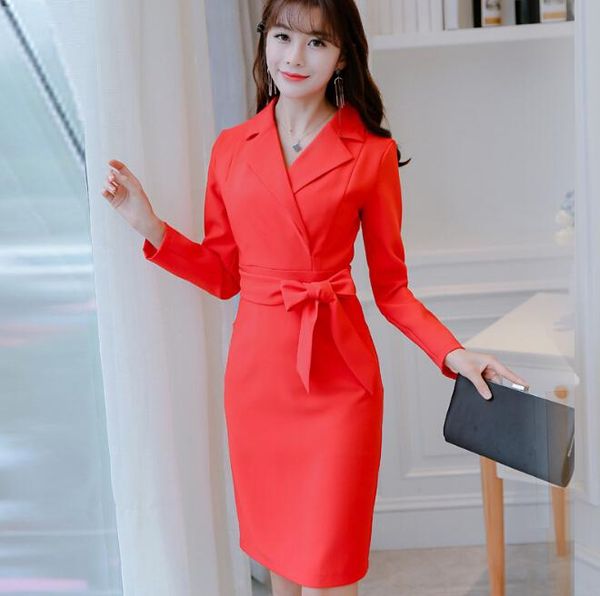 casual dresses spring autumn dress women clothing patchwork bodycon korean slim package buttocks cute black red work, Black;gray
casual dresses spring autumn dress women clothing patchwork bodycon korean slim package buttocks cute black red work, Black;gray