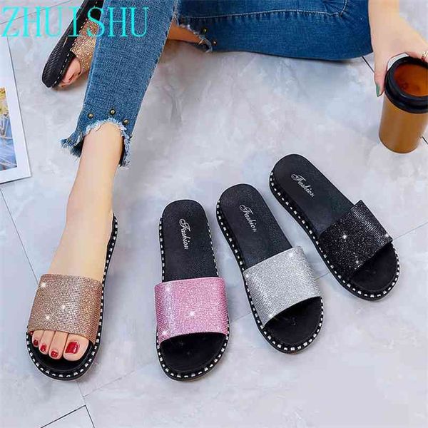 women's outer wear fashion all-match summer beach shoes ladies indoor sandals and slippers zapatos de mujer 210628, Black
women's outer wear fashion all-match summer beach shoes ladies indoor sandals and slippers zapatos de mujer 210628, Black