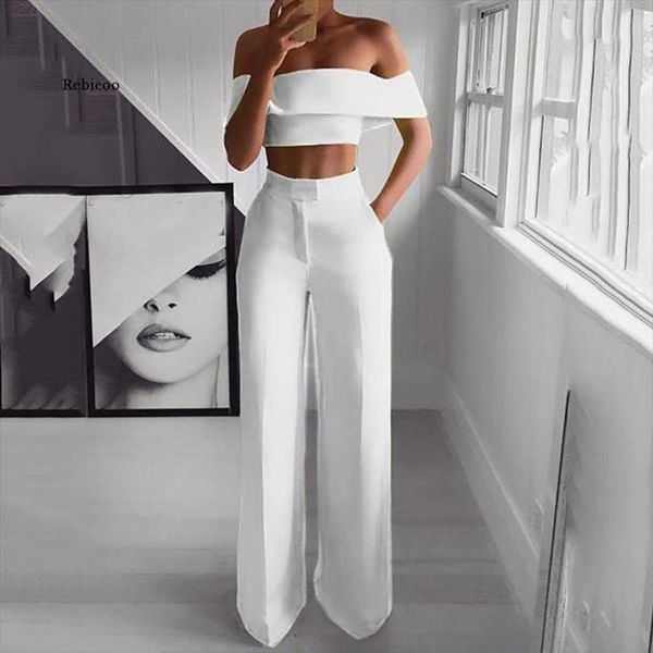 summer style 2pcs off shoulder women capri crop straight set for outfit yellow white pink black two piece, Black;white
summer style 2pcs off shoulder women capri crop straight set for outfit yellow white pink black two piece, Black;white