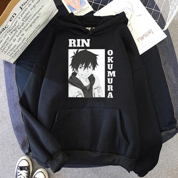 men's hoodies & sweatshirts rin okumura blue exorcist japan anime hoodie men/women cartoon printing long sleeve pullover hoddy harajuku, Black
men's hoodies & sweatshirts rin okumura blue exorcist japan anime hoodie men/women cartoon printing long sleeve pullover hoddy harajuku, Black