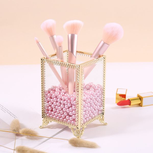 new geometric glass makeup brush box holder jewelry box pencil bucket makeup organizer deskcosmetic storage box pearl barrel
new geometric glass makeup brush box holder jewelry box pencil bucket makeup organizer deskcosmetic storage box pearl barrel