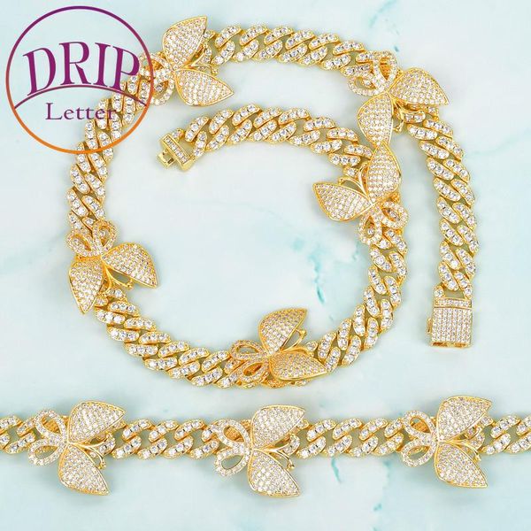 earrings & necklace 10mm zircon cuban with butterfly bracelet hip hop gold color chain set jewelry, Silver
earrings & necklace 10mm zircon cuban with butterfly bracelet hip hop gold color chain set jewelry, Silver