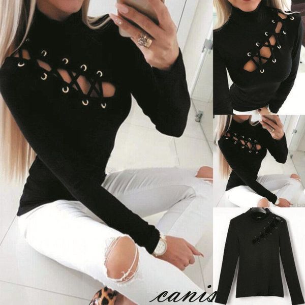 women's blouses & shirts brand summer women turtleneck hollow out blouse black slim fit female long sleeve casual roupa mujer clothes, White
women's blouses & shirts brand summer women turtleneck hollow out blouse black slim fit female long sleeve casual roupa mujer clothes, White