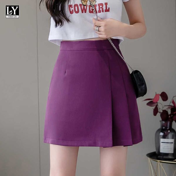 ly varey lin spring summer women solid color high waist slim black short pleated skirt female casual ruffles mini skirts 210526
ly varey lin spring summer women solid color high waist slim black short pleated skirt female casual ruffles mini skirts 210526