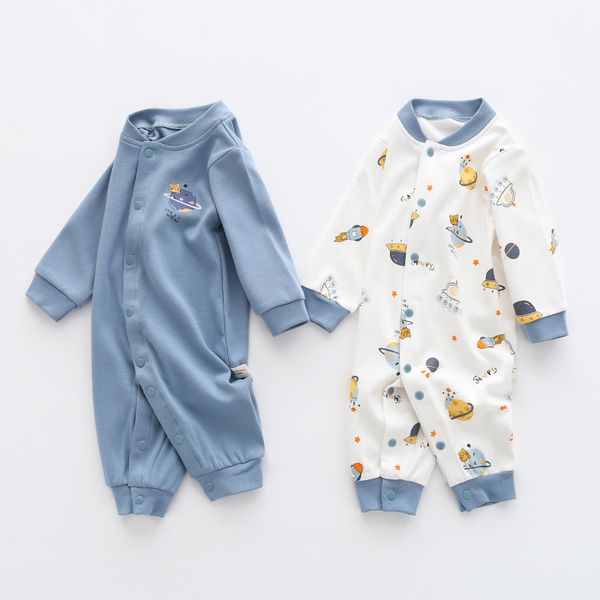 the baby romper cotton long-sleeved leotard child infant pajamas girl romper born boy clothes 210515, Blue
the baby romper cotton long-sleeved leotard child infant pajamas girl romper born boy clothes 210515, Blue