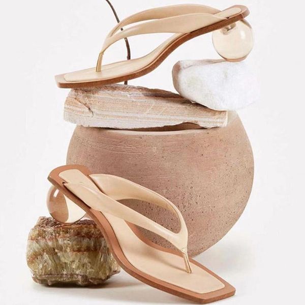women's summer flip flop transparent heels slippers female fashion round ball slides shoes ladies leisure beach footwear, Black
women's summer flip flop transparent heels slippers female fashion round ball slides shoes ladies leisure beach footwear, Black