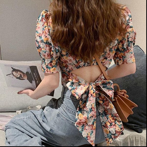 vintage women shirt puff slevee floral blouse winter square collar short designer spring casual korean one piece clothing ladies, White
vintage women shirt puff slevee floral blouse winter square collar short designer spring casual korean one piece clothing ladies, White